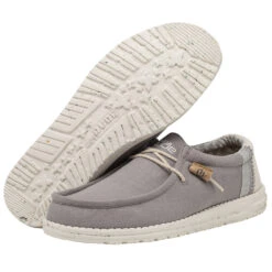 Wally Break Stitch - Grey -Stepwise Sales Store 110793297 WALLY LINEN NATURAL GREY LEFT 3 1