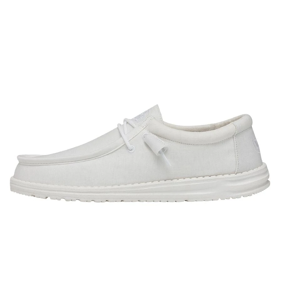 Wally Slub Canvas - White 1 Wally Slub Canvas - White