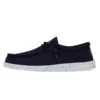 Wally Slub Canvas - Navy -Stepwise Sales Store 40009 410 WALLY SLUB CANVAS NAVY LEFT SIDE