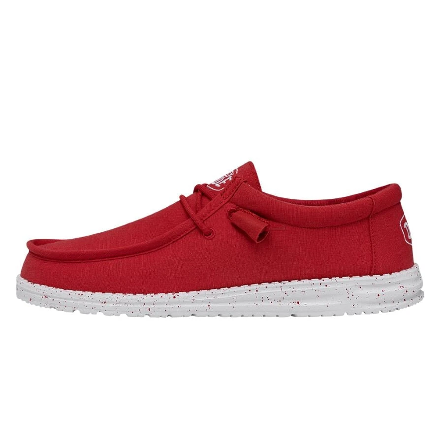 Wally Slub Canvas - Red 1 Wally Slub Canvas - Red