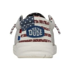 Wally Toddler Patriotic - Off White Patriotic -Stepwise Sales Store 40031 1K1 WALLYTODDLERPATRIOTIC OFFWHITEPATRIOTIC LEFTBACK