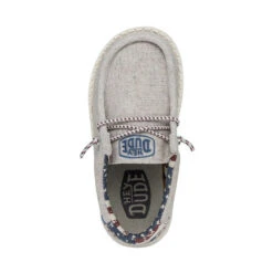 Wally Toddler Patriotic - Off White Patriotic -Stepwise Sales Store 40031 1K1 WALLYTODDLERPATRIOTIC OFFWHITEPATRIOTIC LEFTTOP