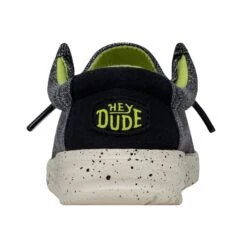 Wally Toddler Stretch - Navy Speckle 10 Wally Toddler Stretch - Navy Speckle -Stepwise Sales Store 40035 4MP WALLYTODDLERSTRETCH NAVYSPECKLE LEFTBACK