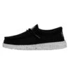 Wally Youth Slub Canvas - Black -Stepwise Sales Store 40044 001 WALLYYOUTHSLUBCANVAS BLACK LEFTSIDE