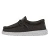 Wally Youth Slub Canvas - Dark Grey -Stepwise Sales Store 40044 029 WALLYYOUTHSLUBCANVAS DARKGREY LEFTSIDE