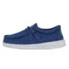 Wally Youth Slub Canvas - True Blue -Stepwise Sales Store 40044 428 WALLYYOUTHSLUBCANVAS TRUEBLUE LEFTSIDE