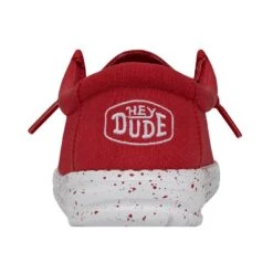 Wally Youth Slub Canvas - Red -Stepwise Sales Store 40044 610 WALLYYOUTHSLUBCANVAS RED LEFTBACK