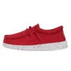 Wally Youth Slub Canvas - Red -Stepwise Sales Store 40044 610 WALLYYOUTHSLUBCANVAS RED LEFTSIDE