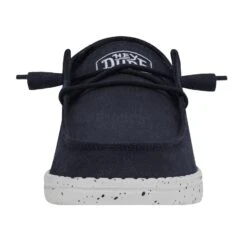 Wendy Slub Canvas - Navy -Stepwise Sales Store 40063 410 WENDYSLUBCANVAS NAVY LEFTFRONT 1