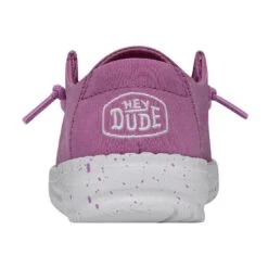 Wendy Toddler Slub Canvas - Violet -Stepwise Sales Store 40144 508 WENDYTODDLERSLUBCANVAS VIOLET LEFTBACK