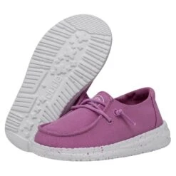 Wendy Toddler Slub Canvas - Violet -Stepwise Sales Store 40144 508 WENDYTODDLERSLUBCANVAS VIOLET PAIRBOTTOM
