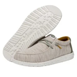 Wally Jersey - Taupe -Stepwise Sales Store FW23 M 40169 214 WALLY JERSEY TAUPE LEFT PAIROUTSOLE