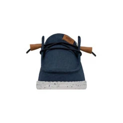 Wendy Washed Canvas - Navy -Stepwise Sales Store FW23 W 40297 410 WENDY WASHED CANVAS NAVY LEFT FRONT